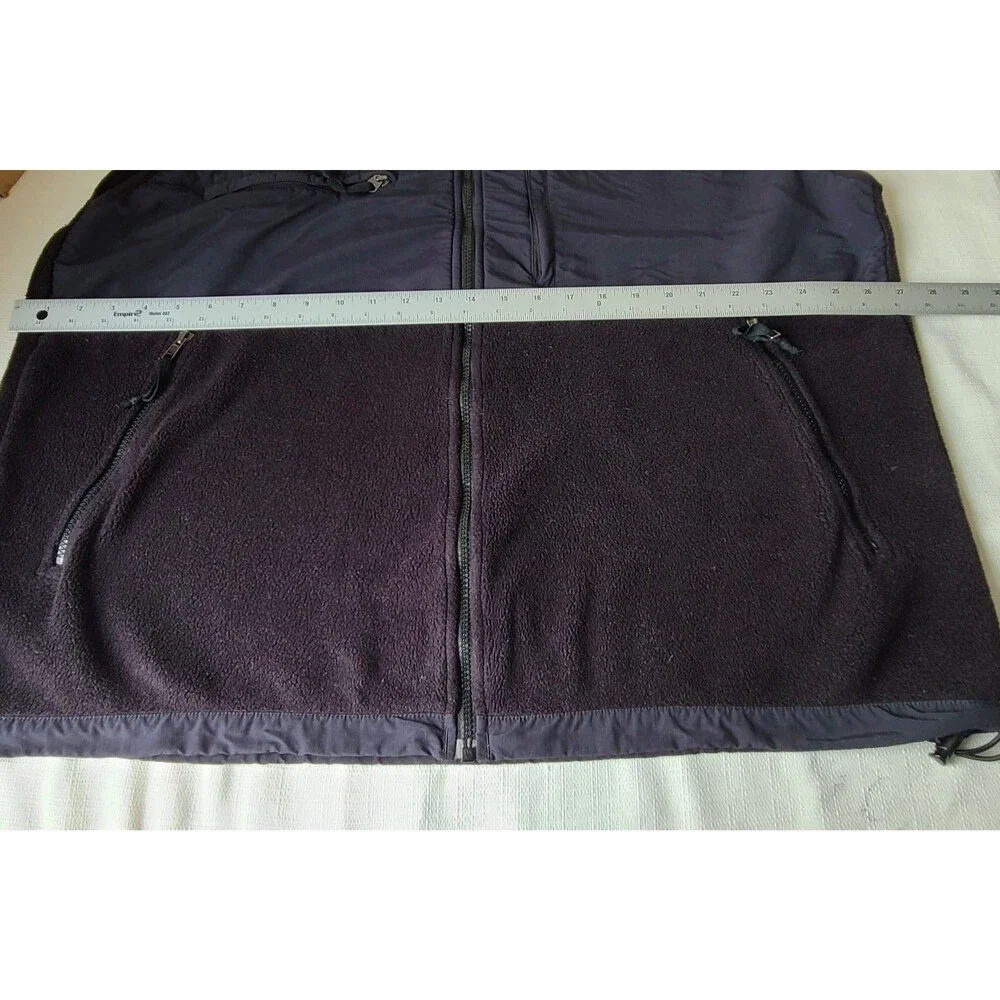 The North Face Polartec Fleece Vest Mens XXL Black Full Zip Outdoor A195